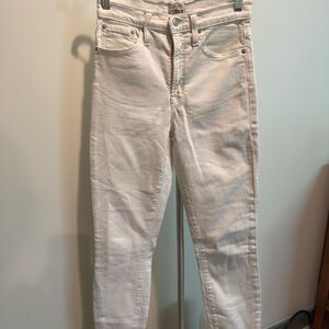 J.Crew White High-Rise Skinny Jeans – Style #H7826 – Size 27
